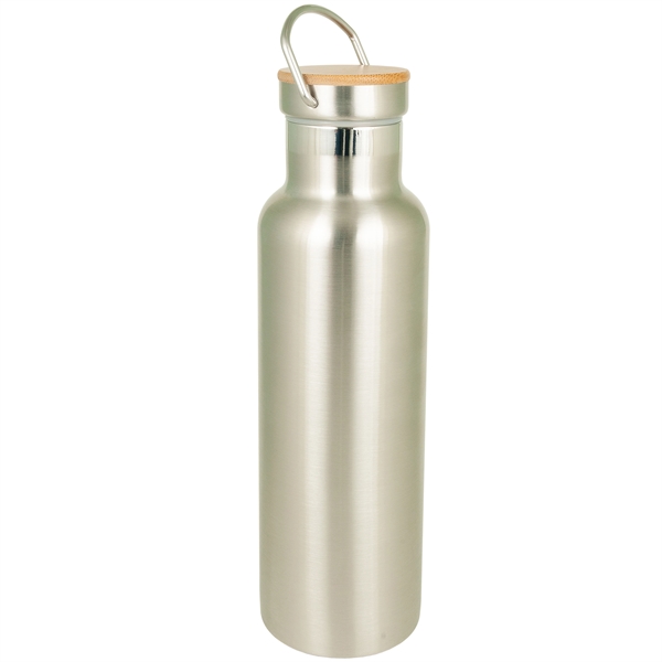 20 oz. Bedford Double Walled Stainless Bottle with Bamboo Lid.... from ASI 43051 CPS / Keystone CPS CPS/Keystone