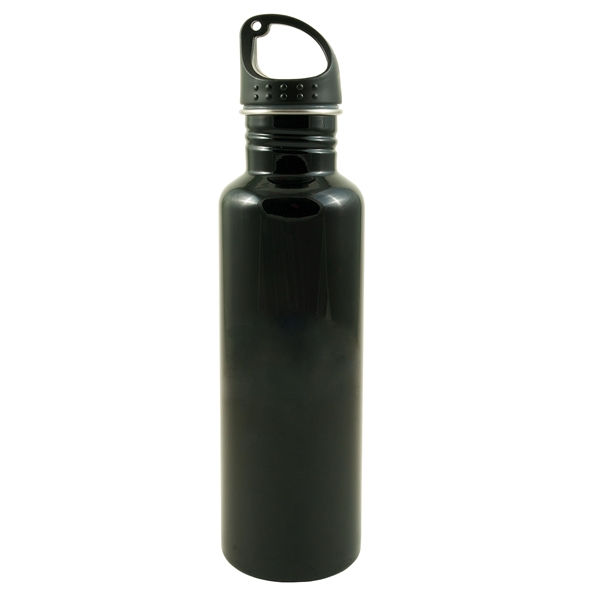 26 oz. single wall stainless bottle with black twist on lid.... from ASI 43051 CPS / Keystone CPS CPS/Keystone