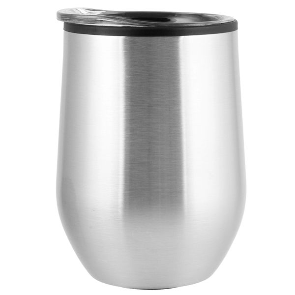 12 oz. Bay Mist Stainless Wine Tumbler with Clear Lid... from ASI 43051 CPS / Keystone CPS CPS/Keystone