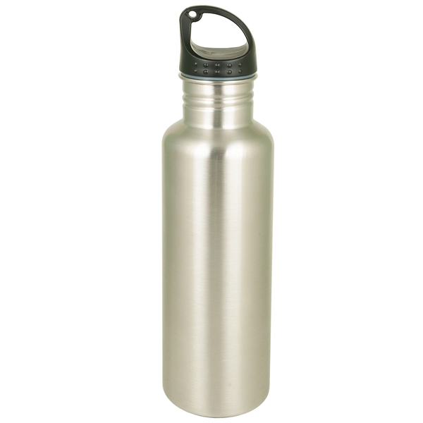 26 oz. single wall stainless bottle with black twist on lid.... from ASI 43051 CPS / Keystone CPS CPS/Keystone