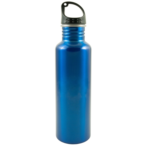 26 oz. single wall stainless bottle with black twist on lid.... from ASI 43051 CPS / Keystone CPS CPS/Keystone