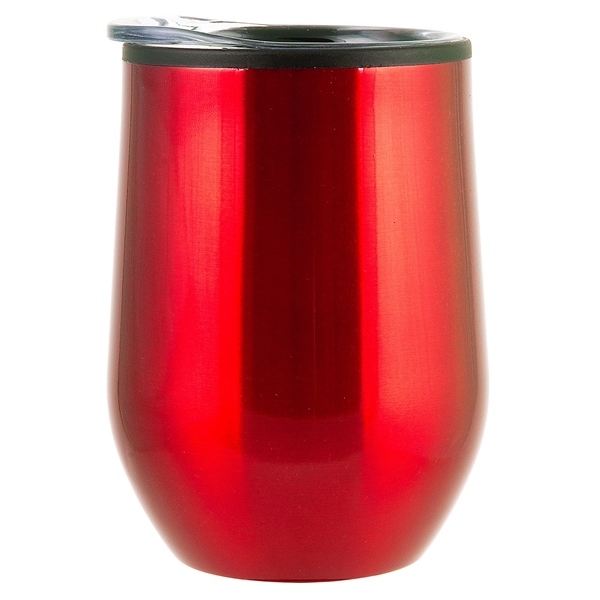 12 oz. Bay Mist Stainless Wine Tumbler with Clear Lid... from ASI 43051 CPS / Keystone CPS CPS/Keystone