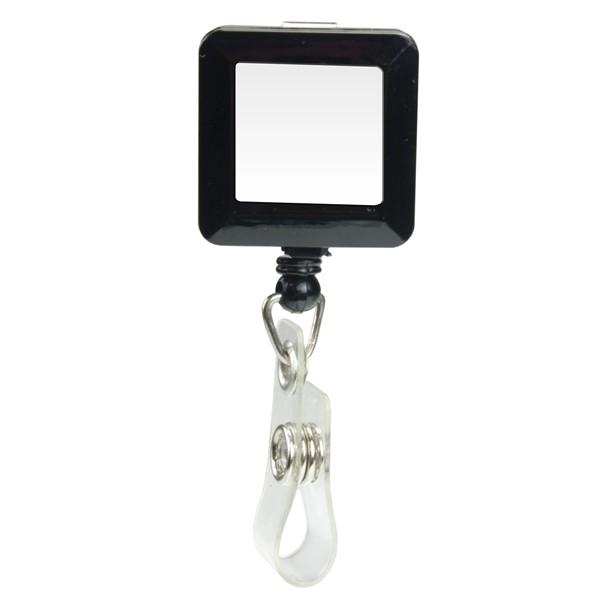 1 1/4" x 1 1/4" square badge holder with retractable 30"... from ASI 43051 CPS / Keystone CPS CPS/Keystone