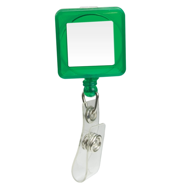 1 1/4" x 1 1/4" square badge holder with retractable 30"... from ASI 43051 CPS / Keystone CPS CPS/Keystone