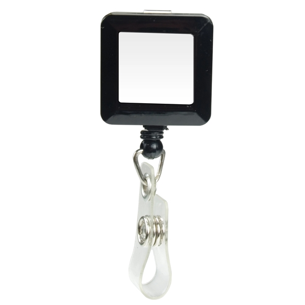 1 1/4" x 1 1/4" square badge holder with retractable 30"... from ASI 43051 CPS / Keystone CPS CPS/Keystone