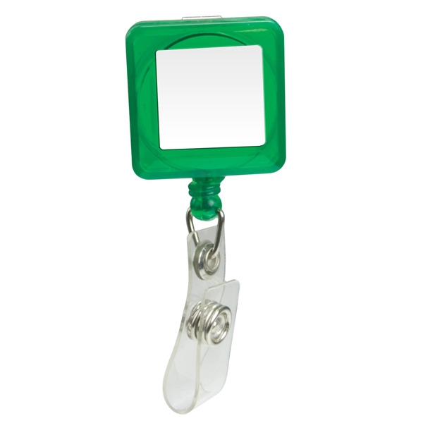 1 1/4" x 1 1/4" square badge holder with retractable 30"... from ASI 43051 CPS / Keystone CPS CPS/Keystone