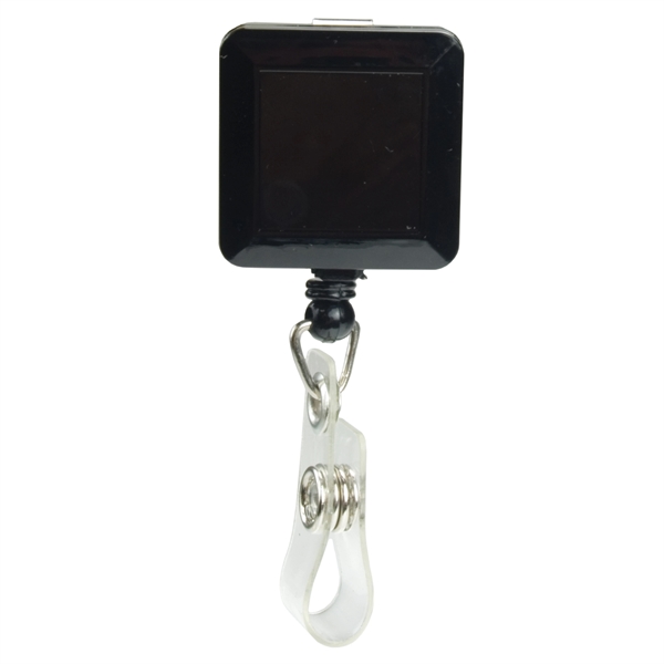 1 1/4" x 1 1/4" square badge holder with retractable 30"... from ASI 43051 CPS / Keystone CPS CPS/Keystone