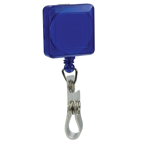 1 1/4" x 1 1/4" square badge holder with retractable 30"... from ASI 43051 CPS / Keystone CPS CPS/Keystone