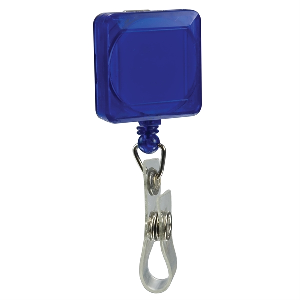 1 1/4" x 1 1/4" square badge holder with retractable 30"... from ASI 43051 CPS / Keystone CPS CPS/Keystone