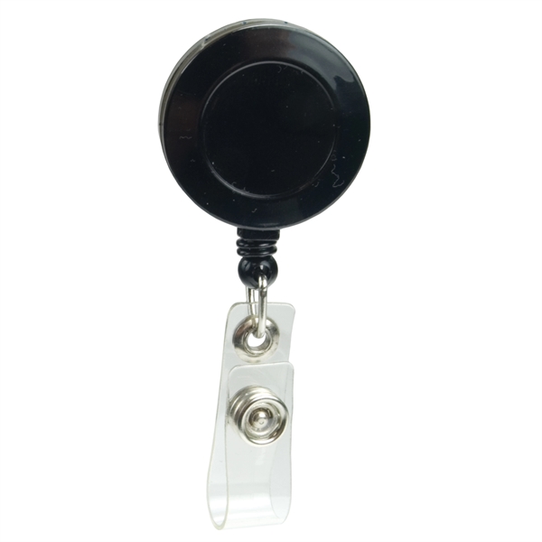 1 3/8" round badge holder with retractable 30" cord, alligator clip... from ASI 43051 CPS / Keystone CPS CPS/Keystone