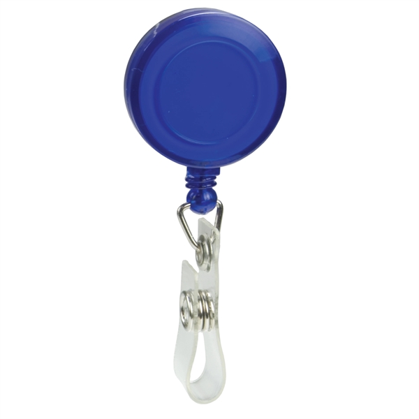 1 3/8" round badge holder with retractable 30" cord, alligator clip... from ASI 43051 CPS / Keystone CPS CPS/Keystone