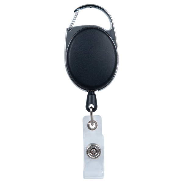 Premium Retractable Badge Holder with carabiner clip and slide on clip.... from ASI 43051 CPS / Keystone CPS CPS/Keystone