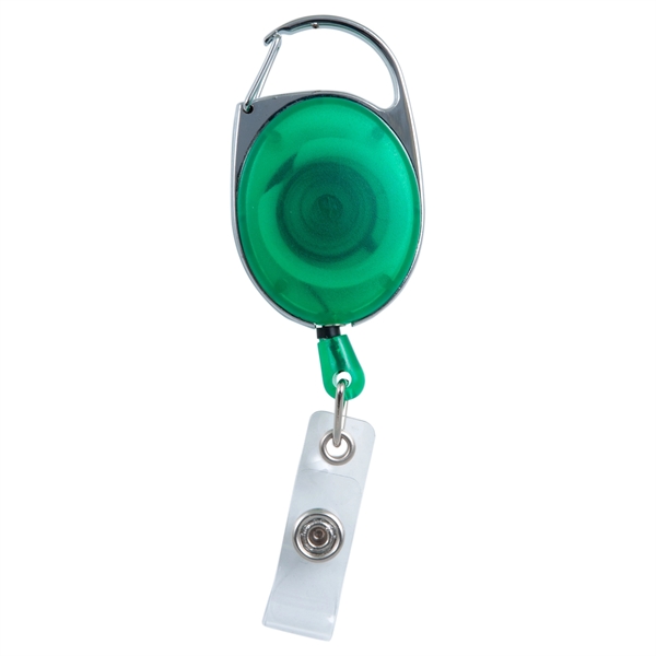 Premium Retractable Badge Holder with carabiner clip and slide on clip.... from ASI 43051 CPS / Keystone CPS CPS/Keystone