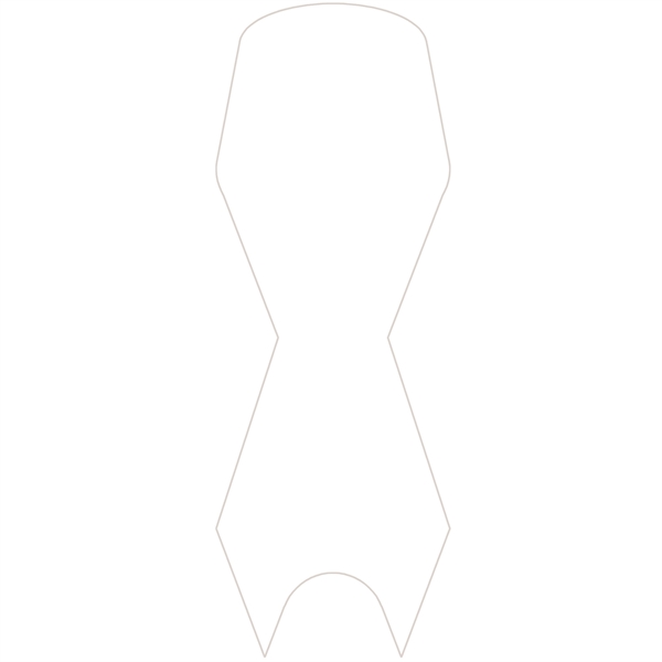 White 12 point board stock ribbon bookmark that's liquid laminate coated... from ASI 43051 CPS / Keystone CPS CPS/Keystone