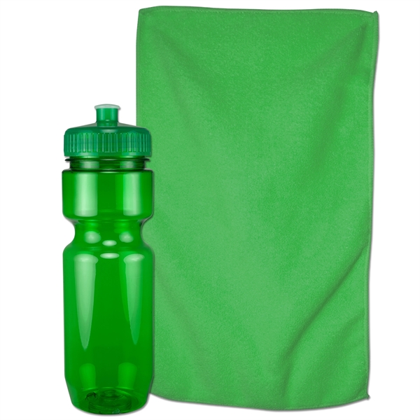 11"W x 18"H spirit rally towel inside of a 22 oz.... from ASI 43051 CPS / Keystone CPS CPS/Keystone