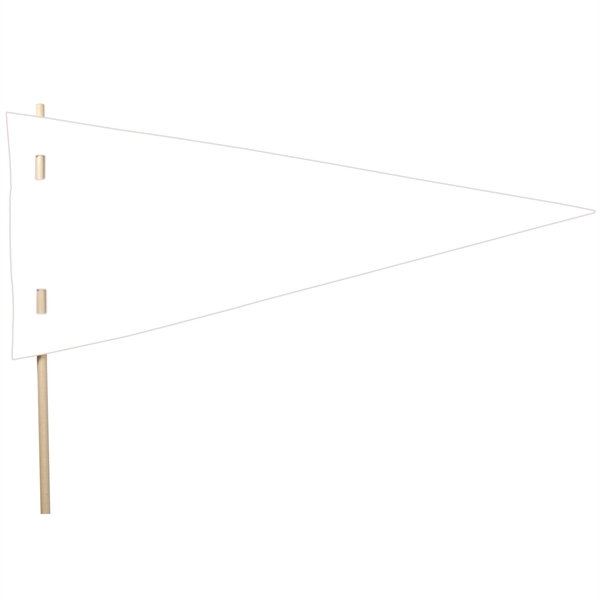 7" x 16" 16-point board stock white sport pennant that's liquid... from ASI 43051 CPS / Keystone CPS CPS/Keystone