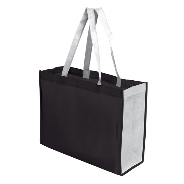 Two-toned 16" x 12" tote bag made of 100% non-woven polypropylene... from ASI 43051 CPS / Keystone CPS CPS/Keystone