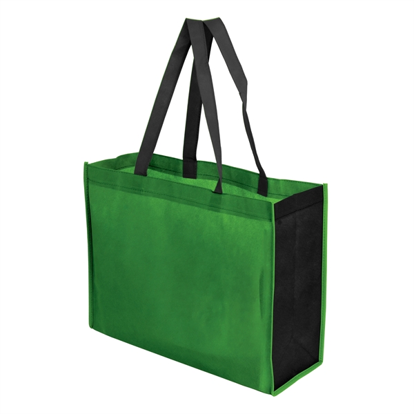 Two-toned 16" x 12" tote bag made of 100% non-woven polypropylene... from ASI 43051 CPS / Keystone CPS CPS/Keystone