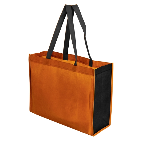 Two-toned 16" x 12" tote bag made of 100% non-woven polypropylene... from ASI 43051 CPS / Keystone CPS CPS/Keystone