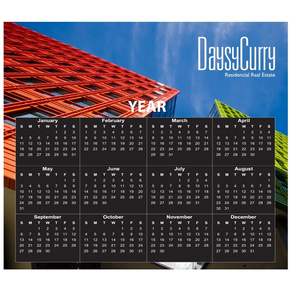 Calendar magnet for sticking on your refrigerator or work space and... from ASI 61125 Hit Promotional Products / Hit®