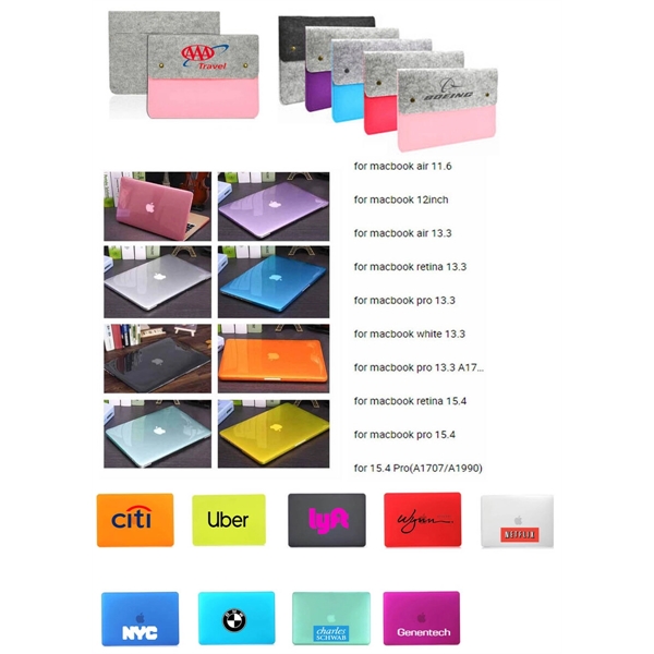 Crystal Clear Hardshell Case + Felt Case for MacbookAir 13".... from ASI 79909 Promotek / Promotek™