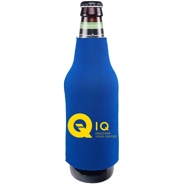 3 1/4"W x 6 1/2"H (lying flat) pullover bottle cooler made... from ASI 43051 CPS / Keystone CPS CPS/Keystone