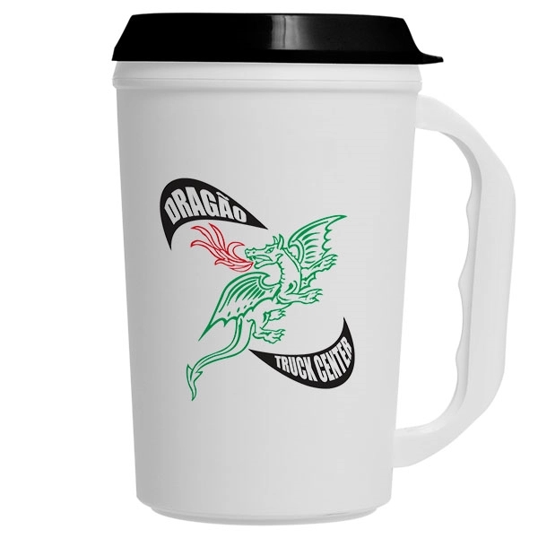 Insulated travel mug with drink-thru lid that's BPA-free and holds up... from ASI 43051 CPS / Keystone CPS CPS/Keystone