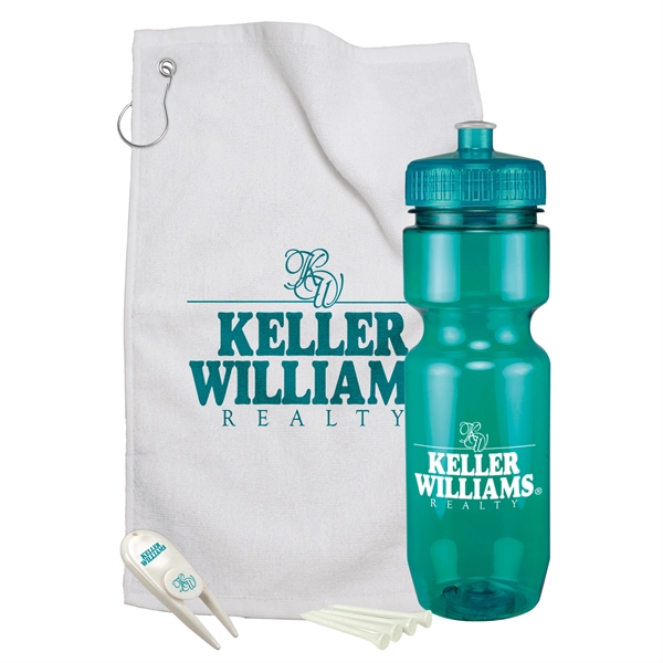 Divot tool, ball marker, 11" x 17" golf towel and four... from ASI 43051 CPS / Keystone CPS CPS/Keystone