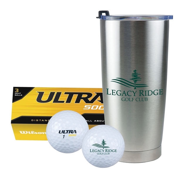Golf gift set with sleeve of Wilson Ultra 500 Golf Balls... from ASI 43051 CPS / Keystone CPS CPS/Keystone