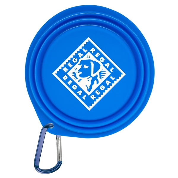 Collapsible Pet Bowl with 2" Carabiner. Available in different colors.... from ASI 43051 CPS / Keystone CPS CPS/Keystone