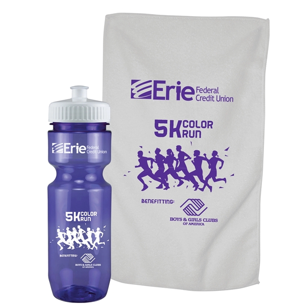 11"W x 18"H spirit rally towel inside of a 22 oz.... from ASI 43051 CPS / Keystone CPS CPS/Keystone