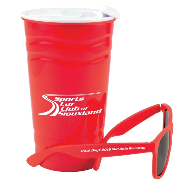 Shades placed inside a 16 oz. Fiesta Double Walled Insulated Cup.... from ASI 43051 CPS / Keystone CPS CPS/Keystone