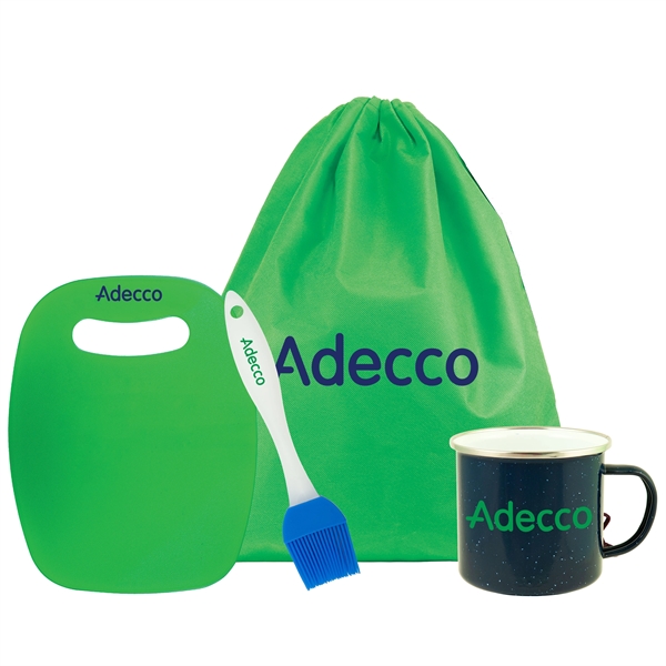 Campfire Bundle includes 17 oz. Fireside Camp Mug, Basting Brush, Cutting... from ASI 43051 CPS / Keystone CPS CPS/Keystone