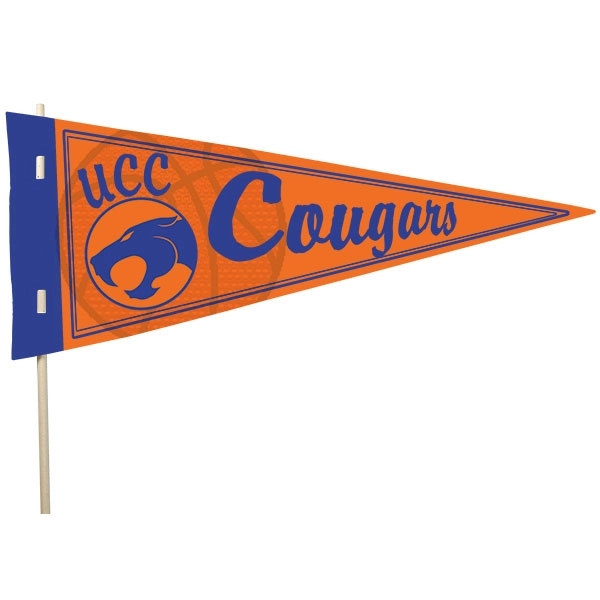 7" x 16" 16-point board stock white sport pennant that's liquid... from ASI 43051 CPS / Keystone CPS CPS/Keystone