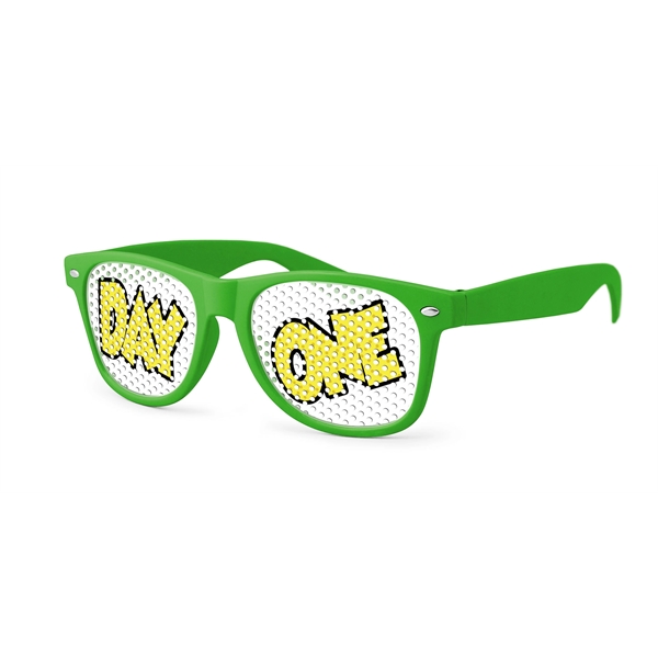 Quality PC Retro sunglasses with clear UV400 impact resistant PC lenses.... from ASI 57371 Eyevertising / Eyevertising®