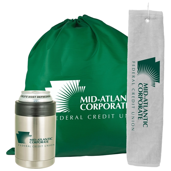 Duo Golf Gift Set includes double wall tumbler, towel in a... from ASI 43051 CPS / Keystone CPS CPS/Keystone