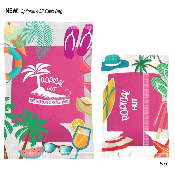 Beverage holder made of laminated open cell foam, folds flat.... from ASI 61125 Hit Promotional Products