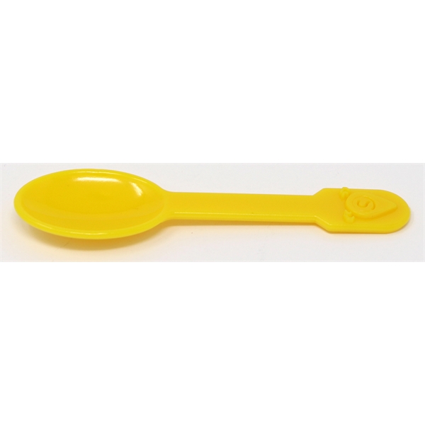 3" plastic tasting and sampler spoon with shaped topper.... from ASI 59683 Harco Enterprises LTD / Harco Enterprises