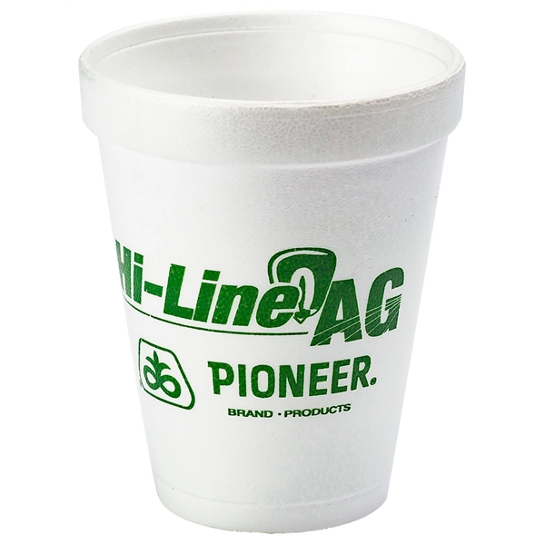 Disposable 10 oz. styrofoam cup, perfect for hot or cold beverages... from ASI 67075 Leprechaun Promotions, LLC / Leprechaun Promotions