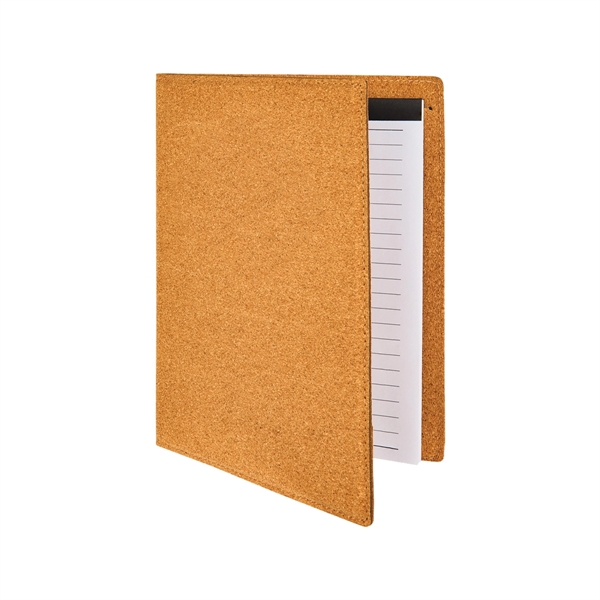 7" x 9" agglomerated cork portfolio with 50-page notepad, pen loop... from ASI 74601 Calico