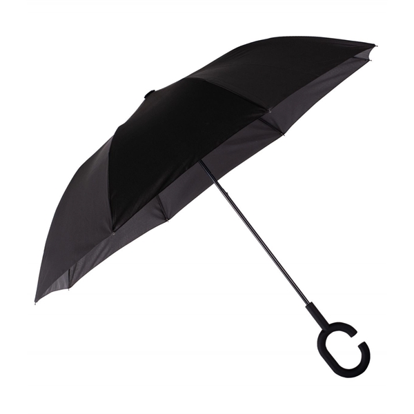 Folding umbrella with a manual opening, 42" arc and "C" handle... from ASI 76730 Peerless Umbrella Co Inc / Threads By Peerless