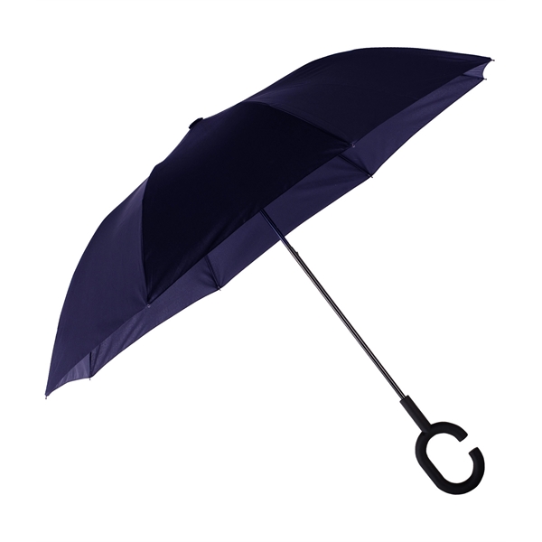 Folding umbrella with a manual opening, 42" arc and "C" handle... from ASI 76730 Peerless Umbrella Co Inc / Threads By Peerless