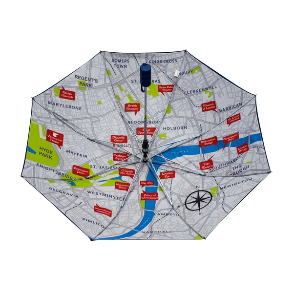 Double cover folding umbrella that's windproof and has a 42" arc... from ASI 76730 Peerless Umbrella Co Inc / Threads By Peerless