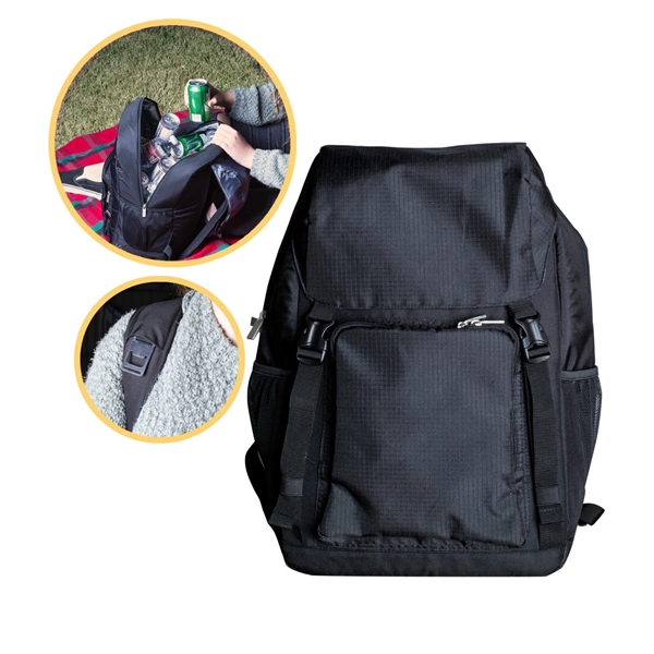 PEVA lined cooler backpack made of a durable 600D polyester with... from ASI 76730 Peerless Umbrella Co Inc / Threads By Peerless