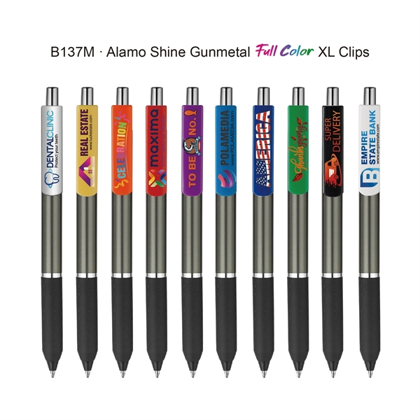 Alamo™ retractable style pen with a co-molded soft grip and a... from ASI 82498 RiteLine LLC