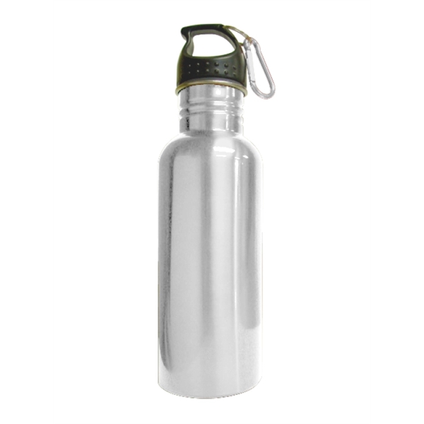 Stainless steel sports water bottle, carabiner,  22 Oz.... from ASI 36988 Artek USA Inc / Artek™