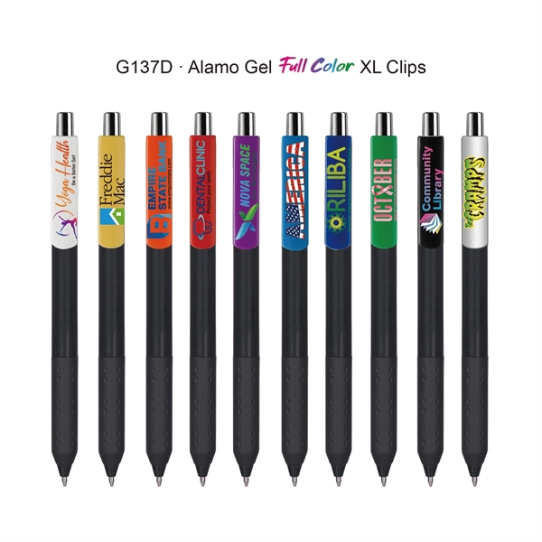 Alamo™ retractable style pen with a co-molded soft grip and a... from ASI 82498 RiteLine LLC