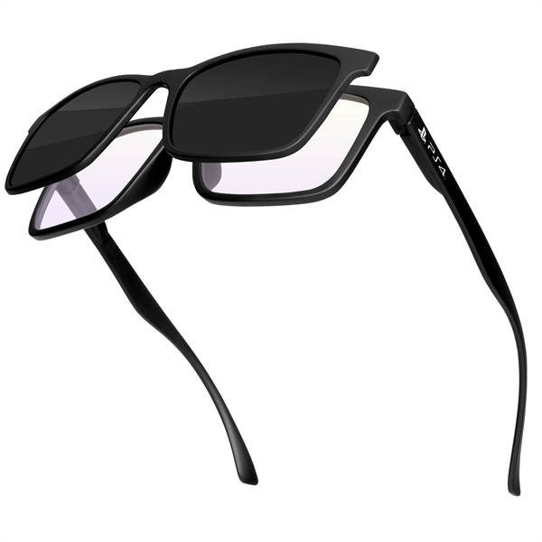 Quality PC Duo Frame Sunglasses with mirrored UV400 impact resistant PC... from ASI 57371 Eyevertising