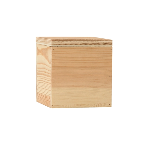 Small 4 x 4 square rustic wooden gift box.... from ASI 88060 Snugz/USA Inc / SnugZ USA®