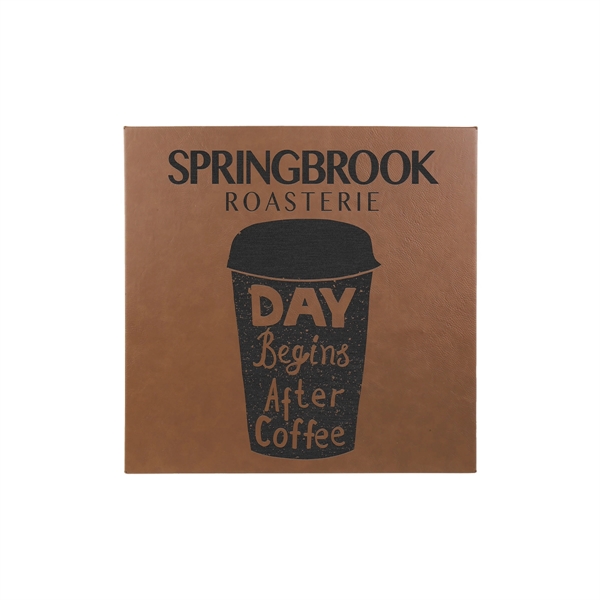 14" x 1 1/2" x 14" PU leatherette wall sign with... from ASI 74601 Calico